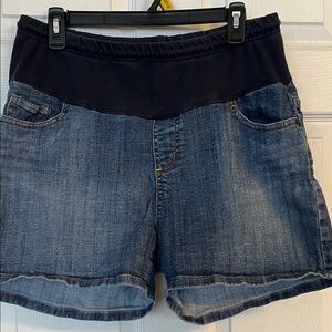 American Stars Denim Maternity Shorts